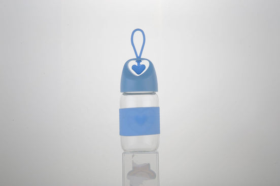 Heart-Shaped Glass Water Cup