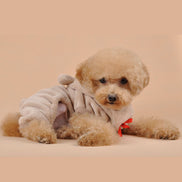 Pet Dog Clothes with Coral Fleece, Heart Bear Design