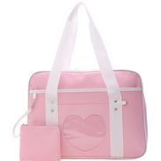 Cute Japanese Style Shoulder Bag with Heart Design