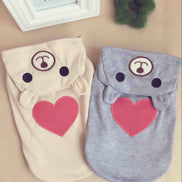 Pet Clothes with Heart Bear Transformation Outfit