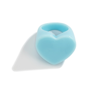 Minimalist Candy Color Heart Shaped Ring