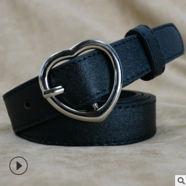 Vintage Heart Women's Belt - Simple Fashionable Design