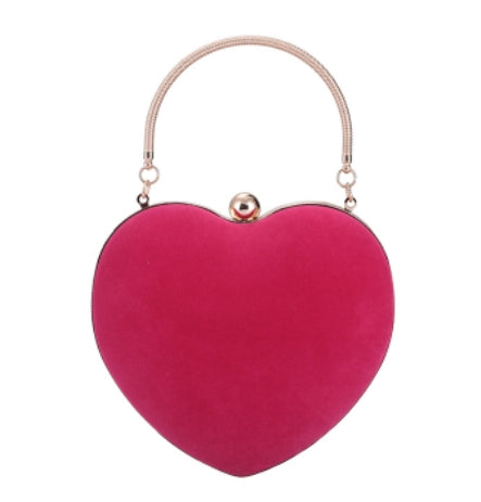 Heart-Shaped Chain Handbag, Shoulder Crossbody Bag