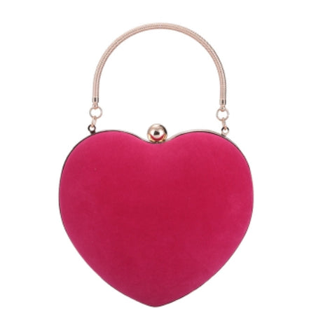 Heart-Shaped Chain Handbag, Shoulder Crossbody Bag