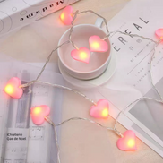 LED Heart String Lights for Romantic Room Decor