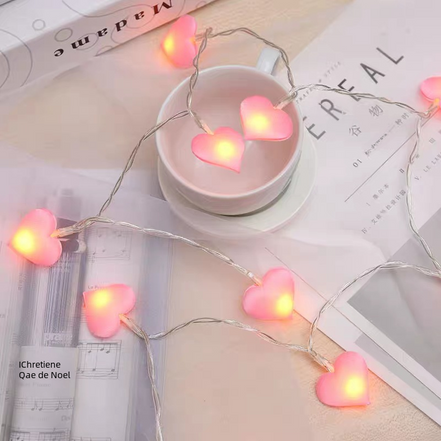 LED Heart String Lights for Romantic Room Decor