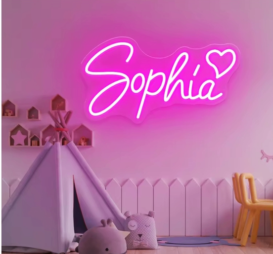 LED Neon Sign in Letter Shape for Parties