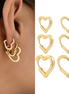 Women's Hollow Star & Heart Earrings