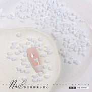 Dopamine Candy Heart Resin Nail Art Decorations (100 pcs)