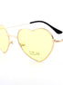 Heart-Shaped Pink Sunglasses
