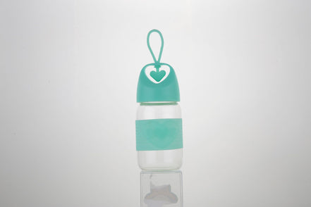 Heart-Shaped Glass Water Cup