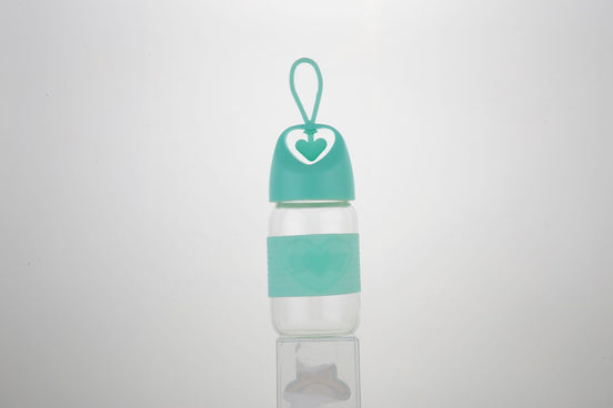 Heart-Shaped Glass Water Cup