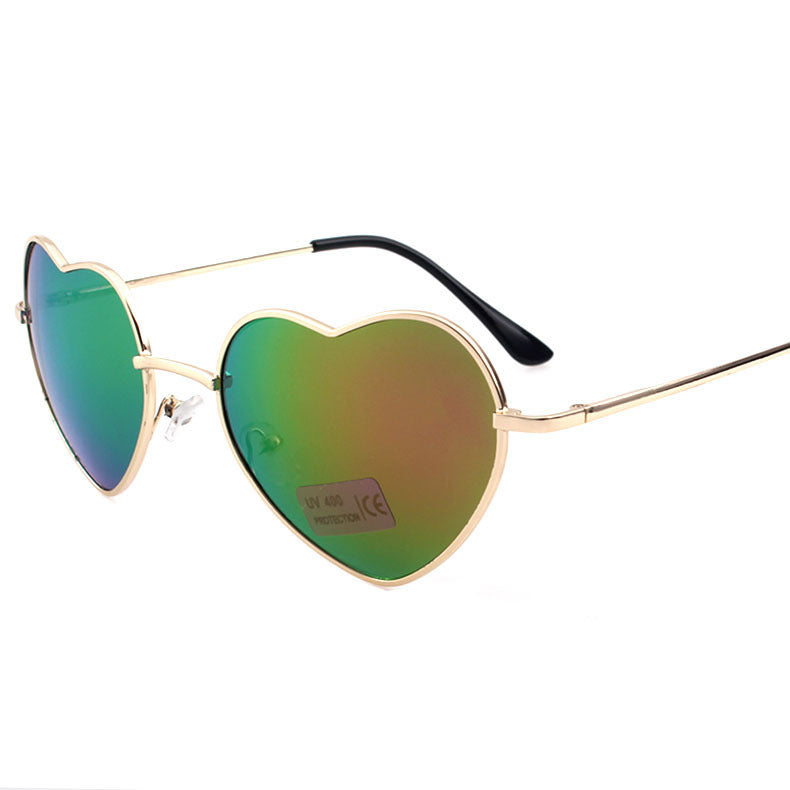 Heart-Shaped Pink Sunglasses