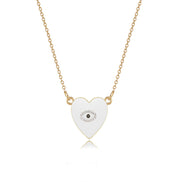Heart-Shaped Diamond Necklace for Women