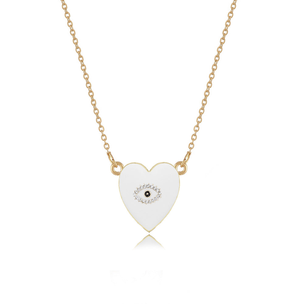 Heart-Shaped Diamond Necklace for Women