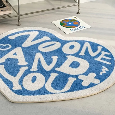 Creative Heart Shape Rug for Living Room or Bedroom