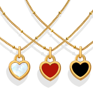 Exaggerated Love Peach Heart Chain Necklace