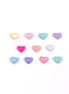 Dopamine Candy Heart Resin Nail Art Decorations (100 pcs)