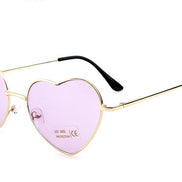 Heart-Shaped Pink Sunglasses