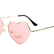 Heart-Shaped Pink Sunglasses