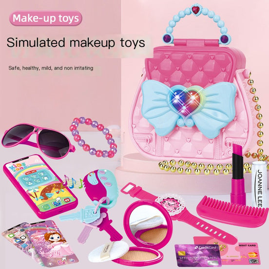 Kids Pretend Makeup Toy Set with Handbag (Cross-Border Supply)