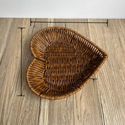 Woven Heart-Shaped Storage Basket