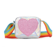 Heart-Shaped Laser Baby Shoulder Bag