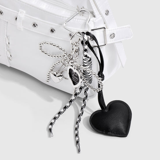 Miu Style Beaded Bow Keychain
