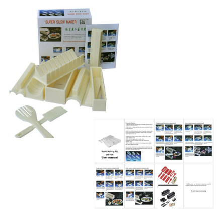 DIY Round Heart-Shaped Sushi Mold Tool Set
