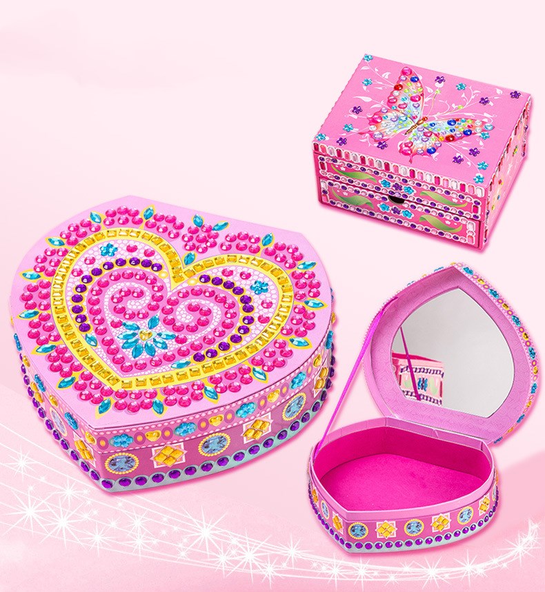 Heart-Shaped Jewelry Box and Storage Organizer