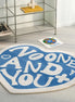 Creative Heart Shape Rug for Living Room or Bedroom