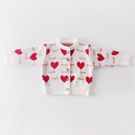 Heart Outfit Set for Baby Girls 0-2 Years (2 Pieces)