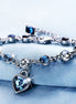 Heart of the Ocean Pink Crystal Bracelet