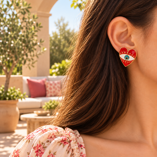 Eyes on Love Earrings