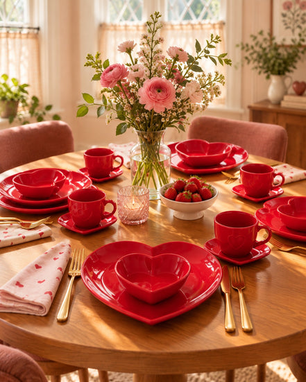 Heart-shaped bowls