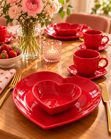Heart-shaped bowls