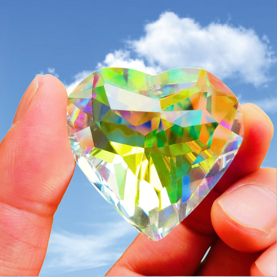 Crystal Heart Bead Pendant