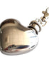 【 Jiujiu 】 Mini Heart-shaped snubbed Bottle keychain with a funnel, 1-ounce heart shape