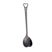 Heart Shaped Stainless Steel Spoons Set for Desserts
