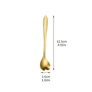 8pcs Heart Shaped Stainless Steel Spoon Set for Kitchen