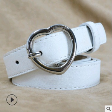 Vintage Heart Women's Belt - Simple Fashionable Design