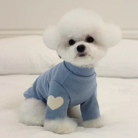 Heart Pattern Pet Hoodie
