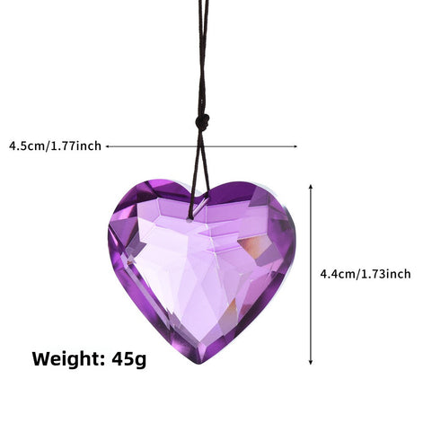 Crystal Heart Bead Pendant