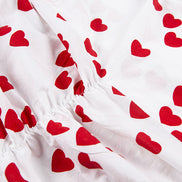 Summer Women's Heart Print Off-Shoulder Dress