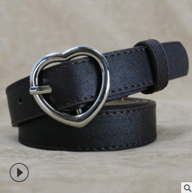 Vintage Heart Women's Belt - Simple Fashionable Design