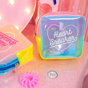 Translucent Jelly Bag - Cute Heart Storage Pouch