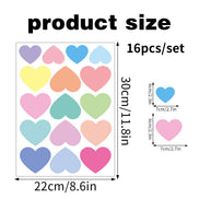 Creative Heart Wall Stickers Self Adhesive Home Decor