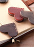 Handmade Vintage Leather Heart Bookmark, Pure Leather