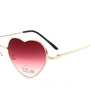Heart-Shaped Pink Sunglasses