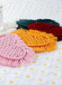 Handmade Heart Shape Cotton Rope Coaster with Tassel